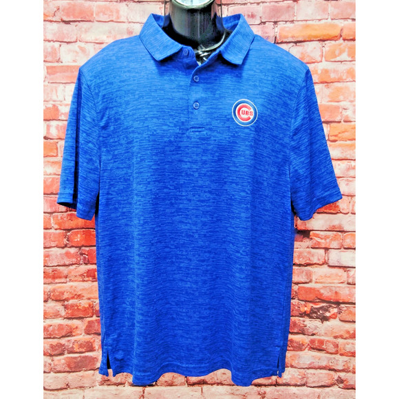 Chicago Cubs Polo Shirt Men's Large Blue Genuine Merchandise MLB Baseball Sports - Picture 1 of 7